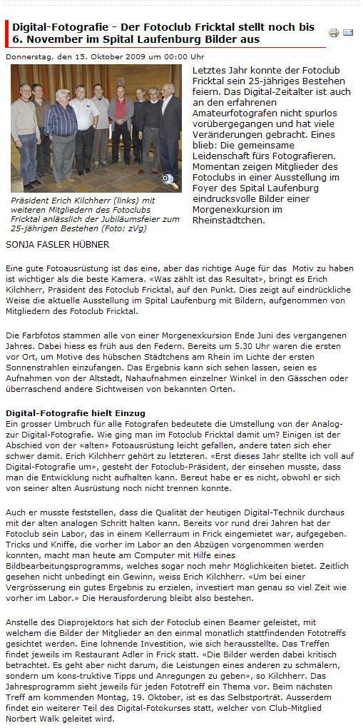 Bezirksanzeiger vom 15.10.2009